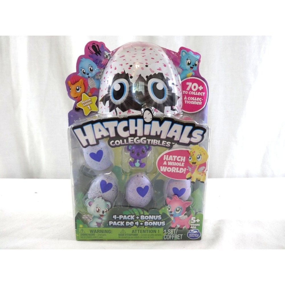 The New Hatchimals Colleggtibles Mini 4 Pack Bonus Hatchimal Season 1